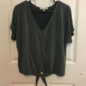 Sage Flowy Blouse